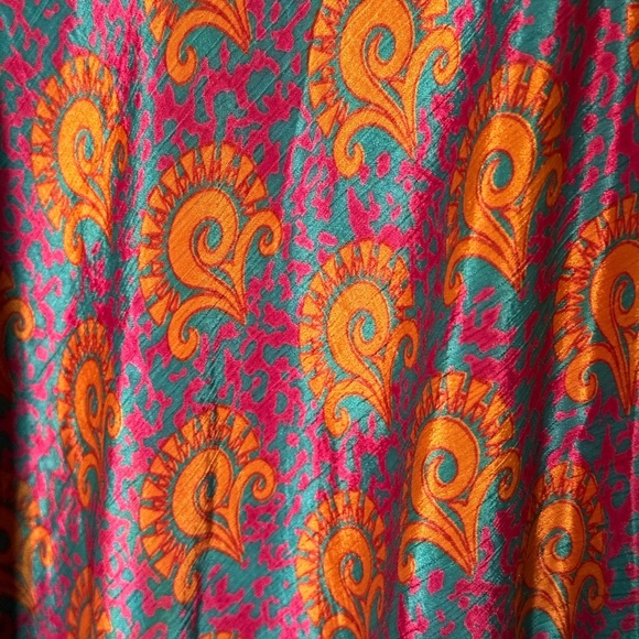 Dharma 70% silk Multicolor Sleeveless Dress size S/m - Picture 6 of 7